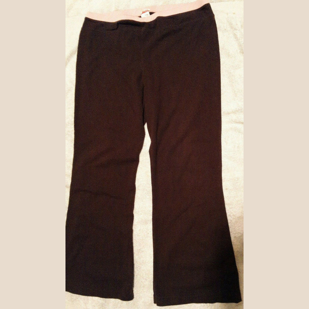 SOLD - DANSKIN NOW PANTS WOMENS BROWN XL (16-18)